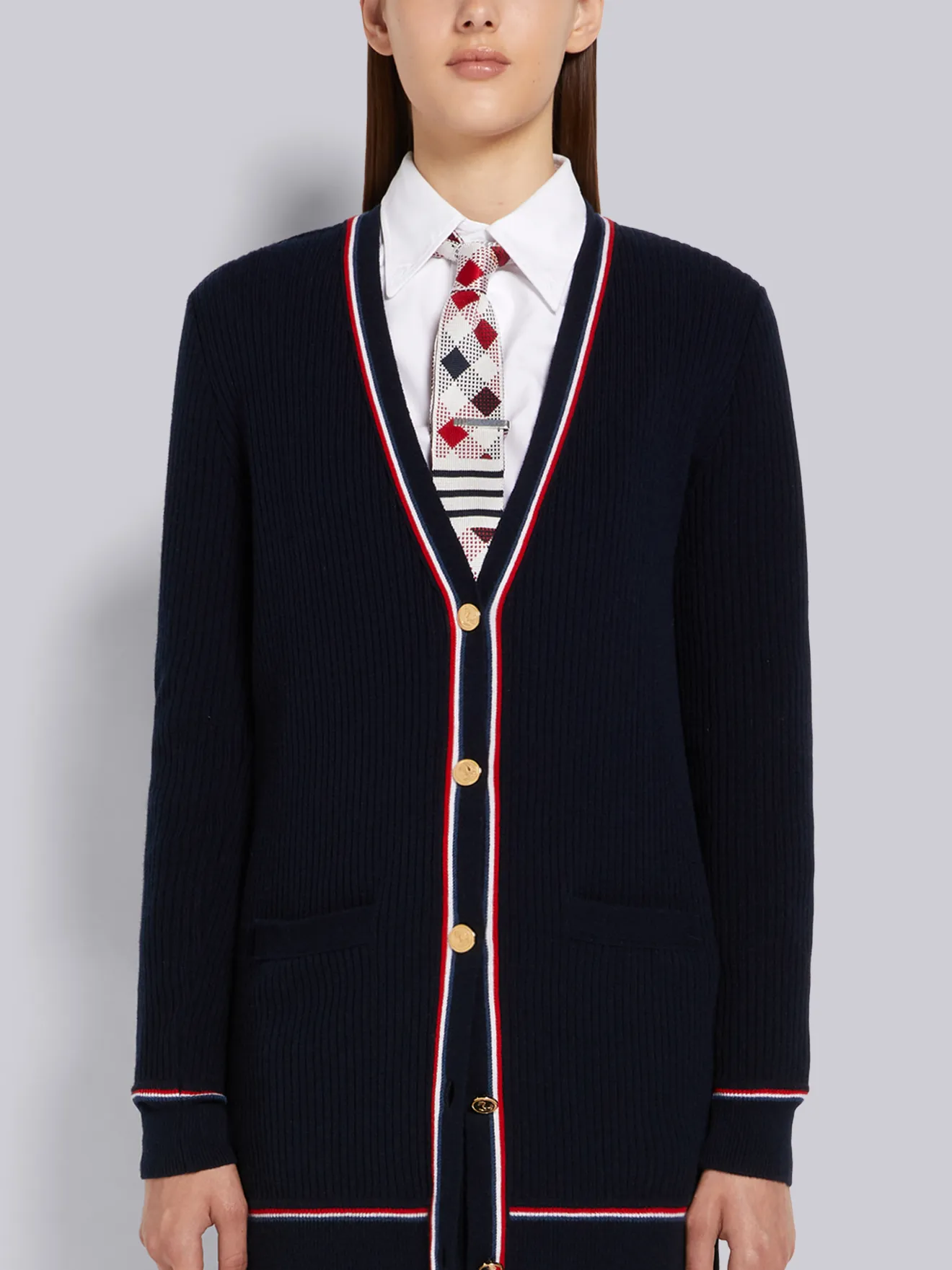 hip length cardigan womens