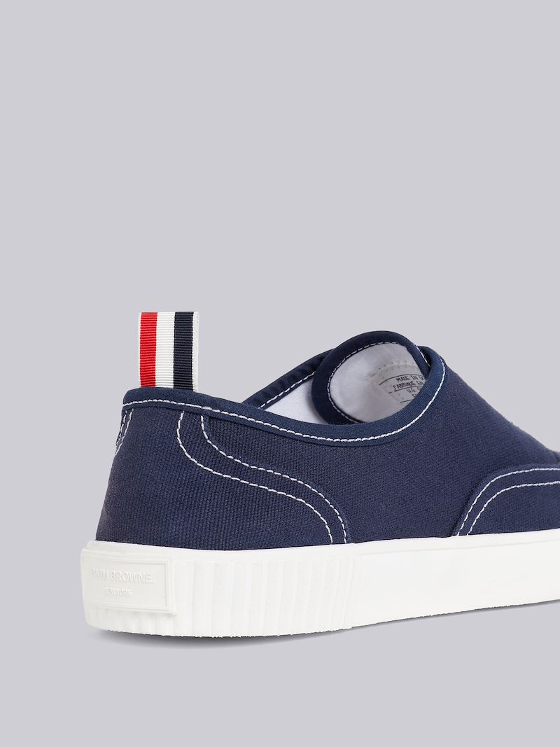 Navy Cotton Canvas Heritage Sneaker