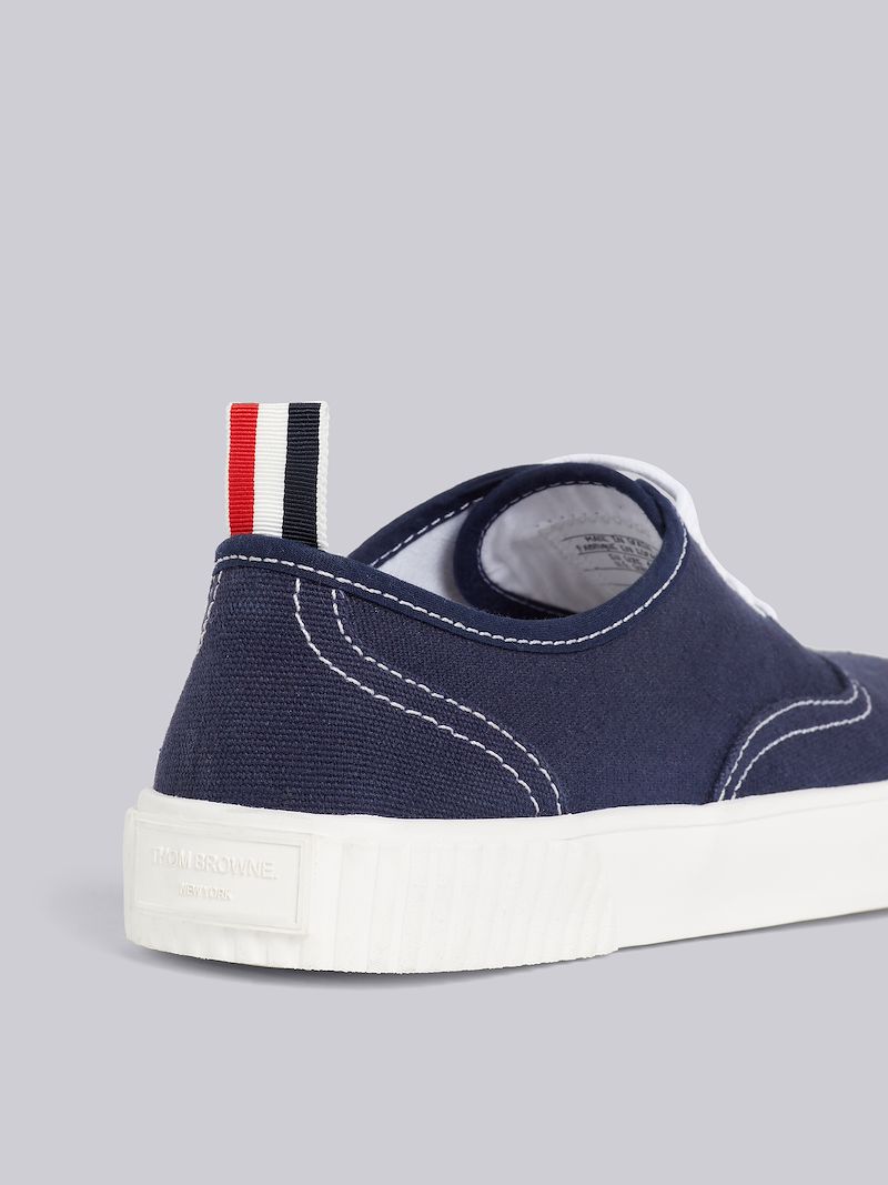 Navy Cotton Canvas Heritage Sneaker