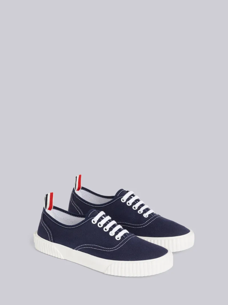 Navy Cotton Canvas Heritage Sneaker