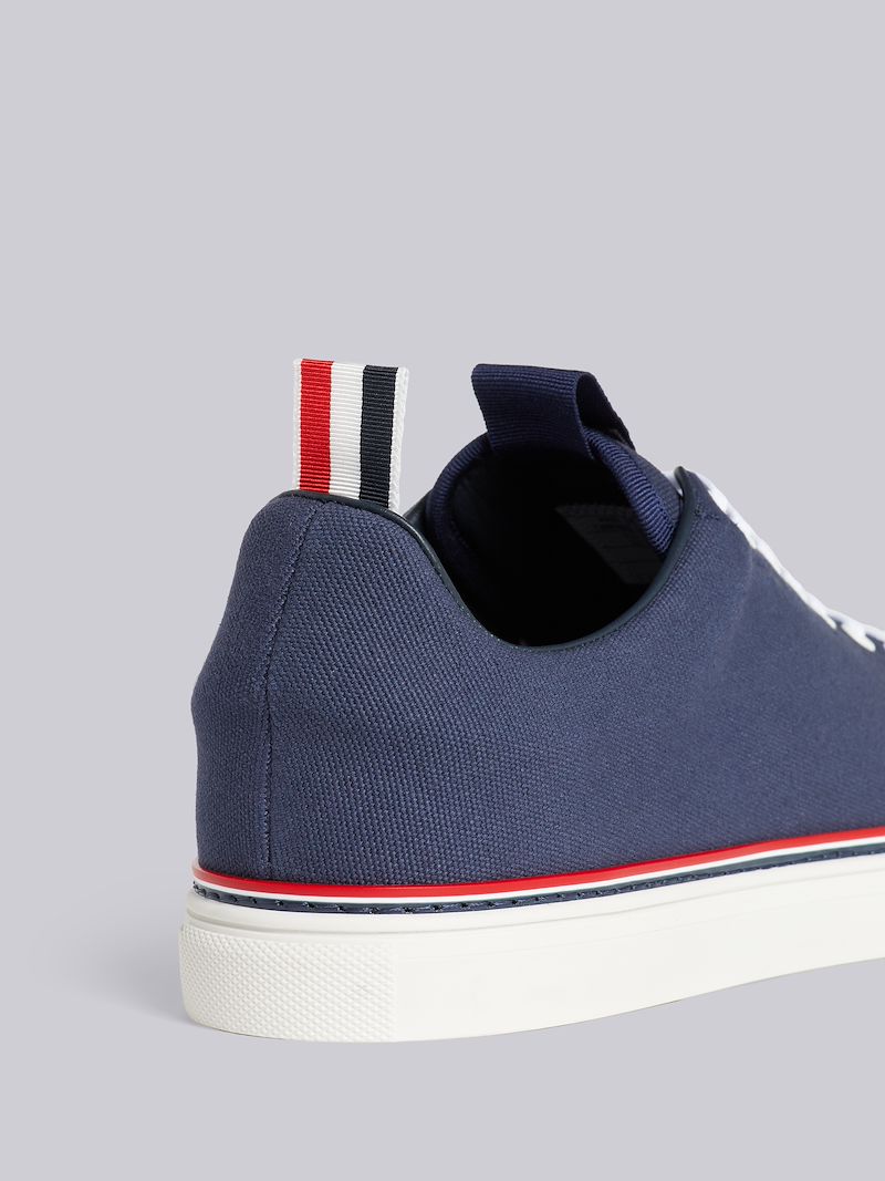 Navy Cotton Canvas Tennis Shoe