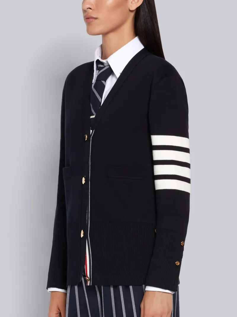 navy cotton cardigan