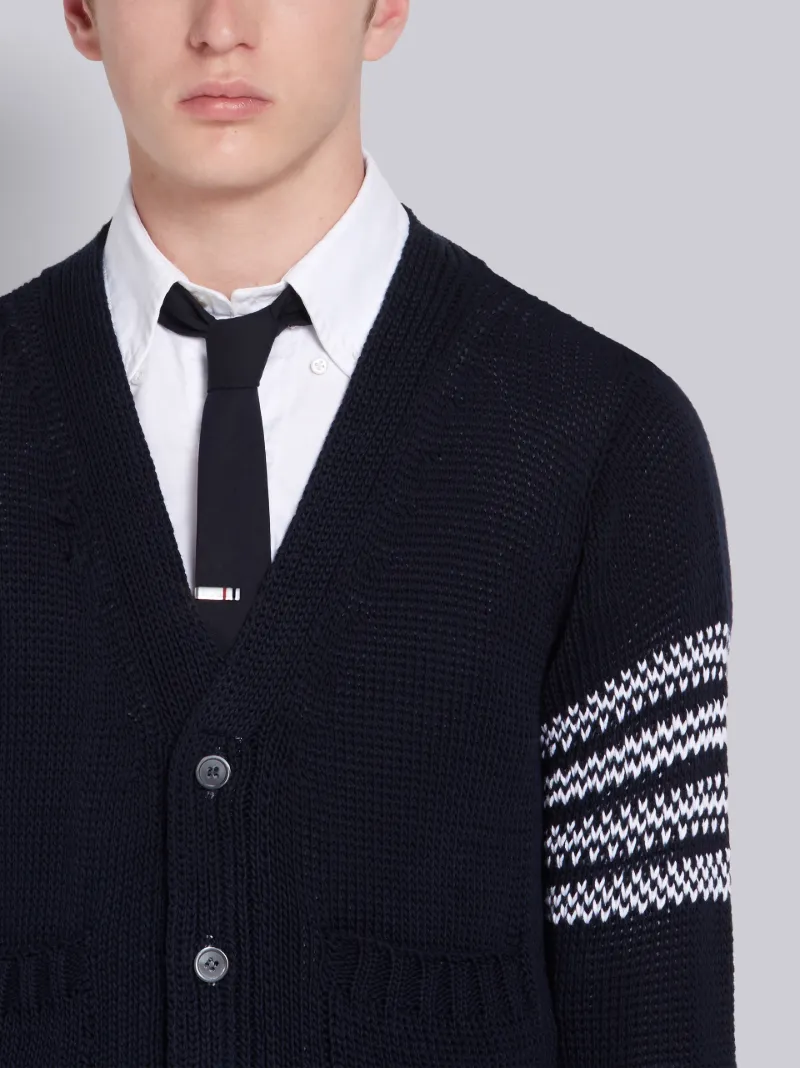 v neck navy cardigan