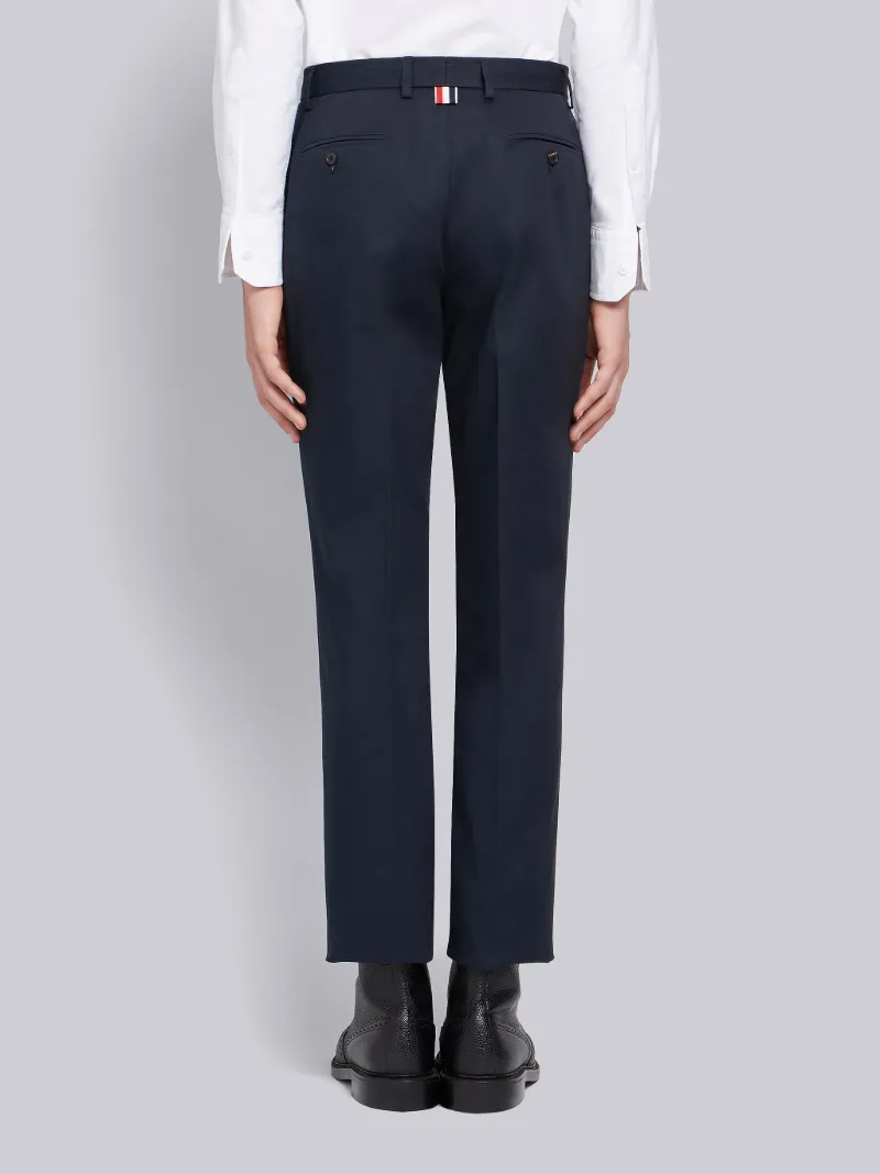 Navy Cotton Twill Unconstructed Chino Trouser