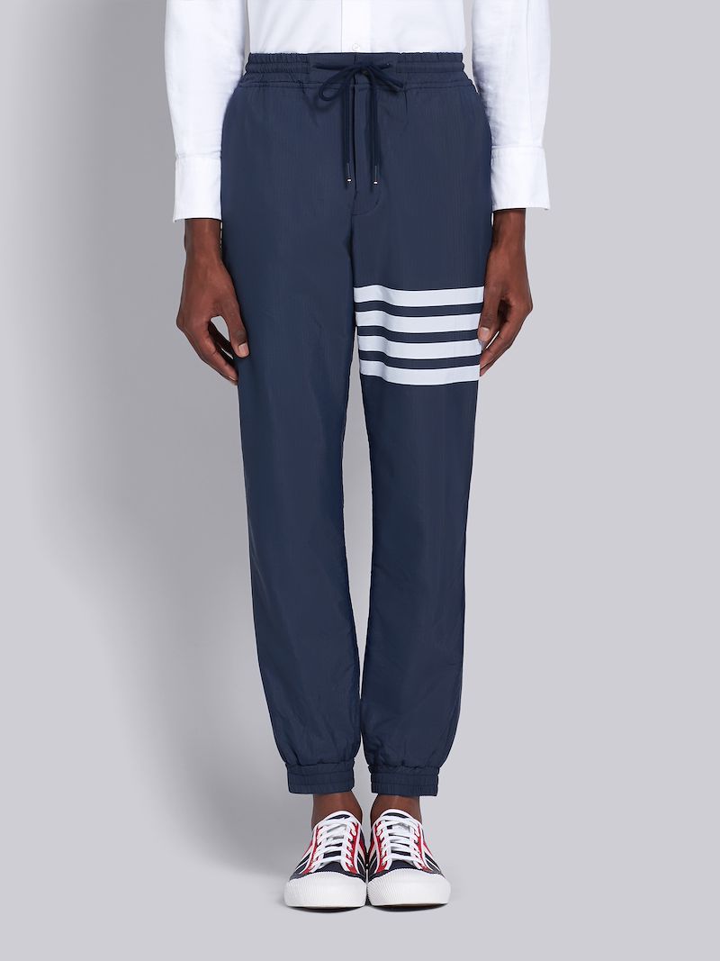 Navy Engineered 4Bar Track Pants Thom Browne Official