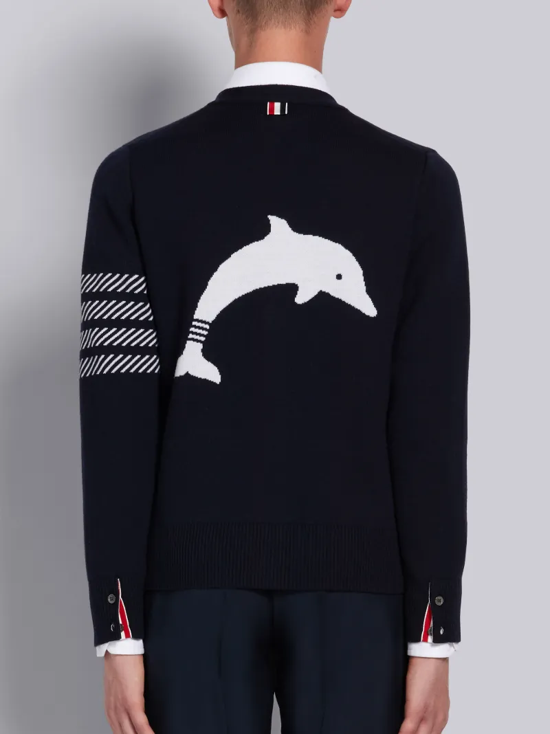 thom browne dolphin cardigan