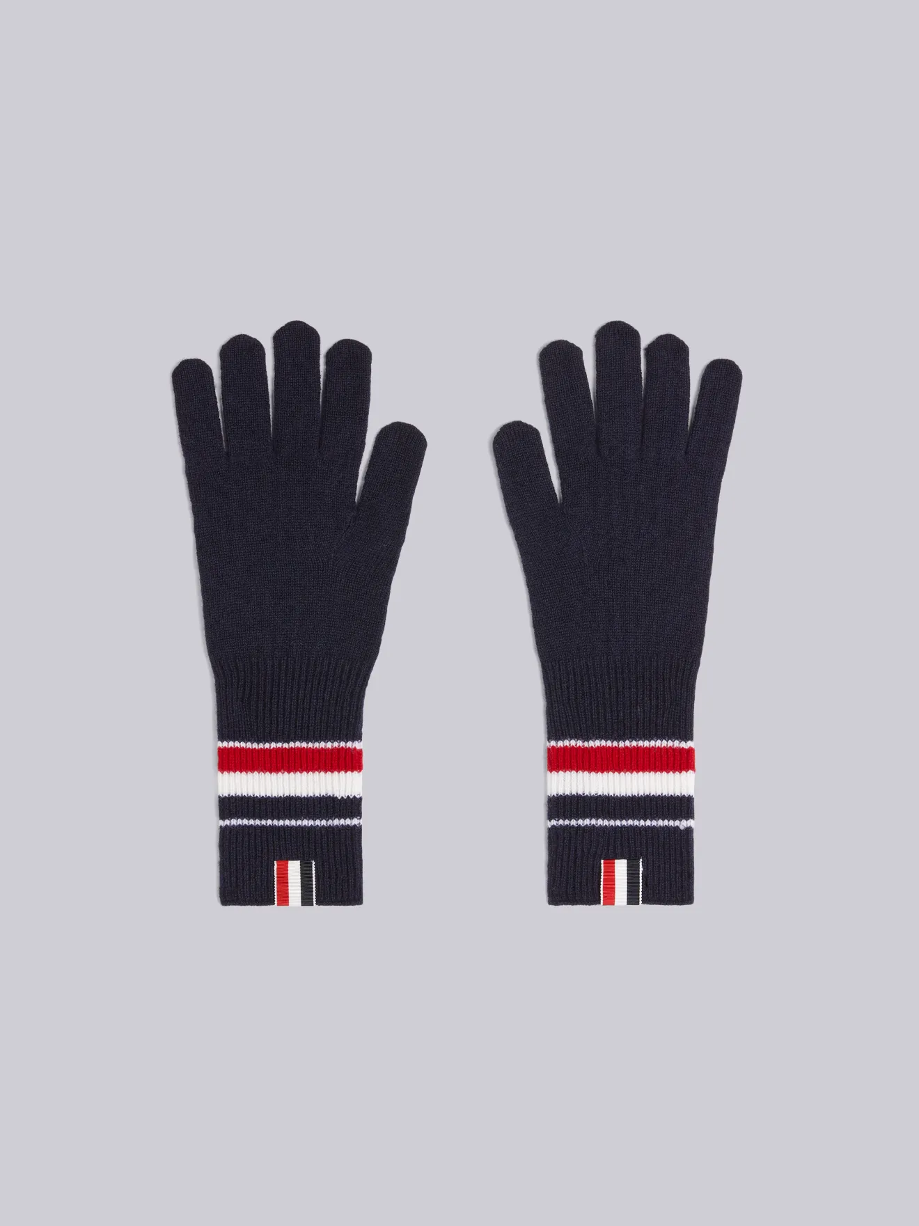 navy wool gloves