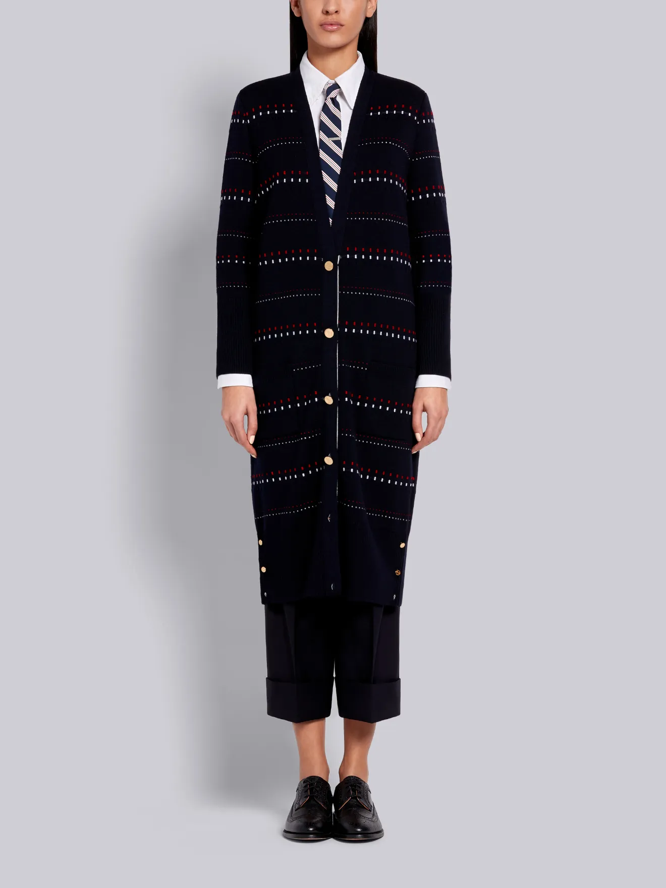 merino wool long cardigan