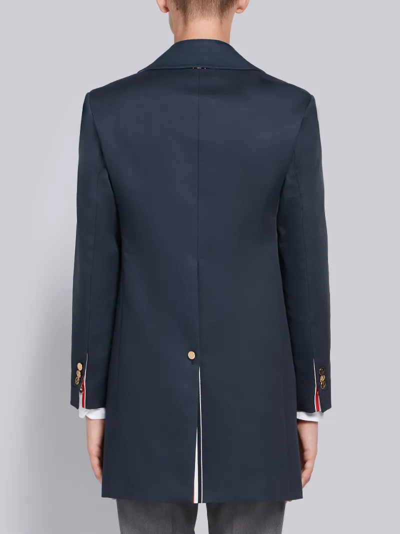 Navy Mackintosh Bal Collar Classic Overcoat