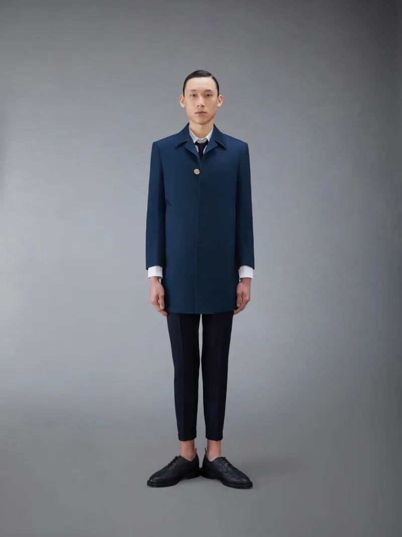 Navy Mackintosh Bal Collar Classic Overcoat Navy Mackintosh Bal Collar Classic Overcoat
