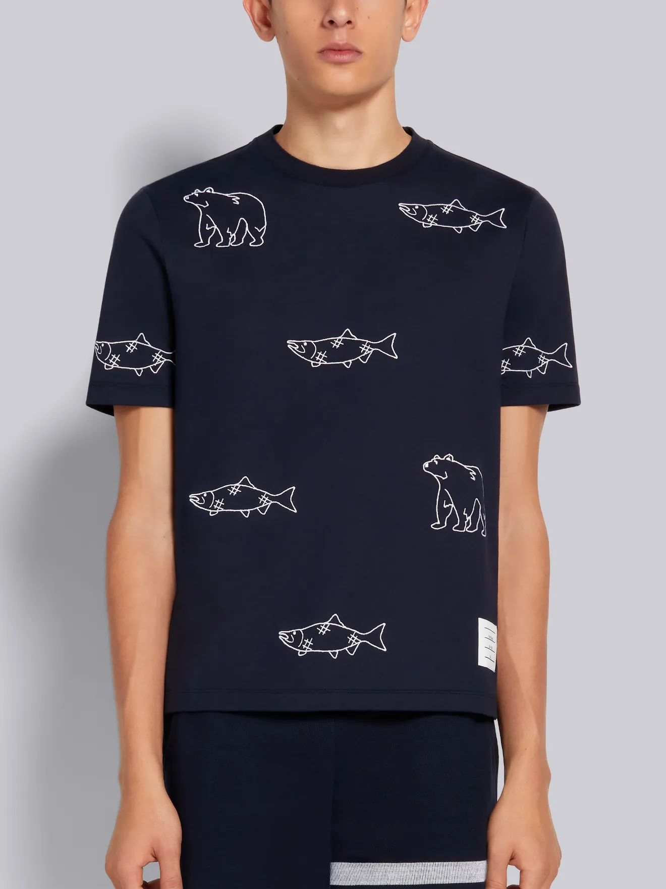 Half Drop Embroidery Short Sleeve Tee 