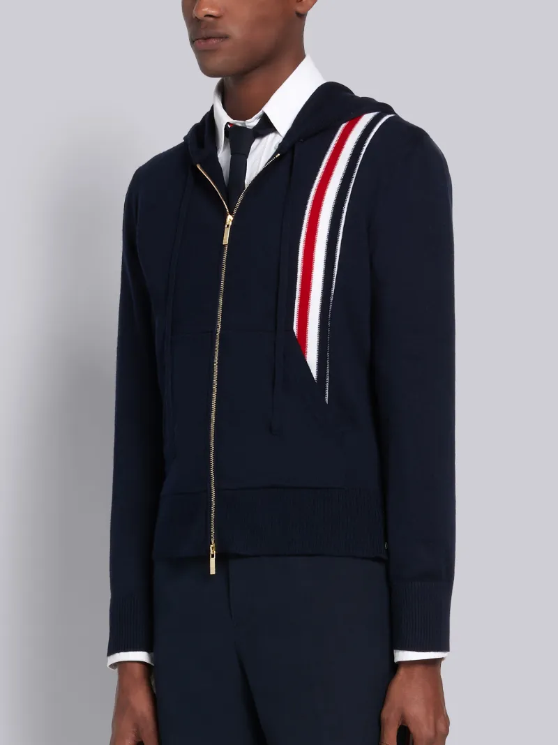navy zip up hoodie