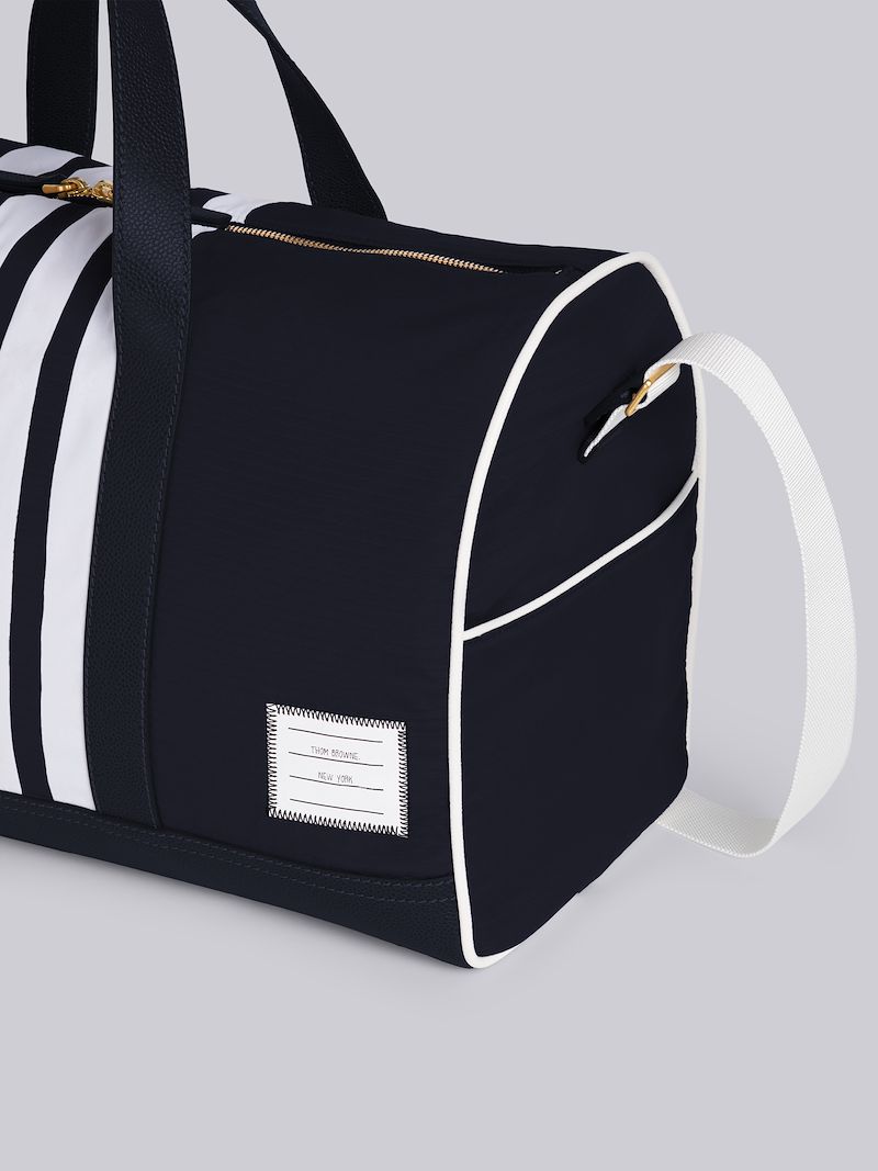 Navy Nylon 4Bar Gym Bag Thom Browne Official