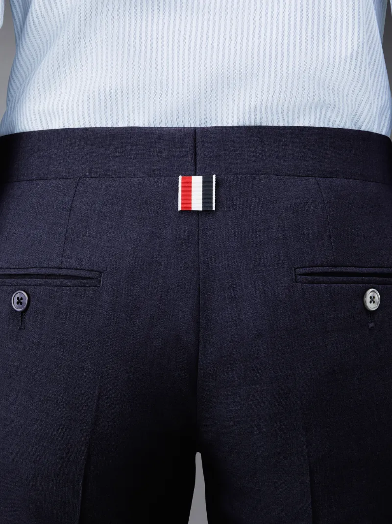 Navy Plain Weave Skinny 4-Bar Trouser Navy Plain Weave Skinny 4-Bar Trouser