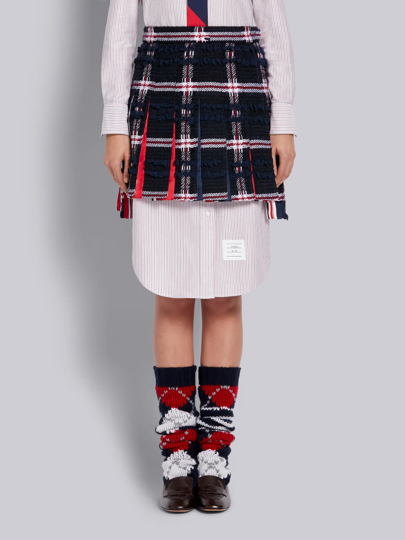 mini pleated skirt wool