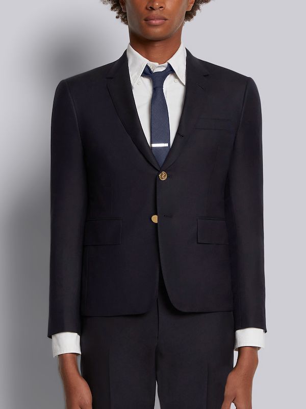 Navy Super 120s Twill High Armhole Sport Coat