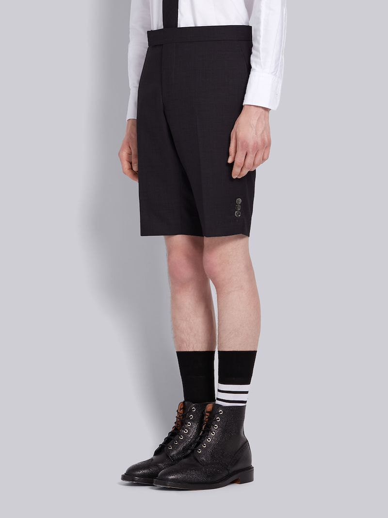 Navy Super 120s Twill Short 