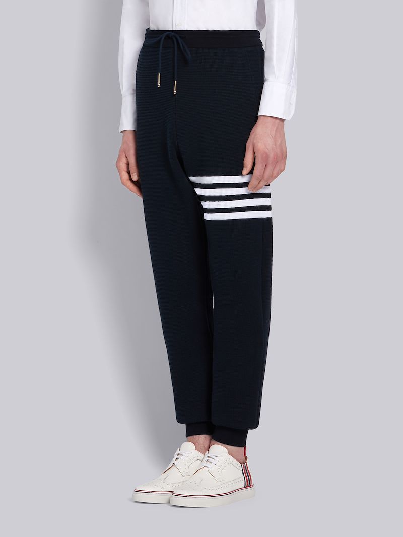 thom browne navy sweatpants