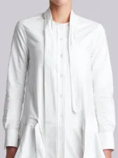 Necktie Shirt Dress Sleeve In Oxford
