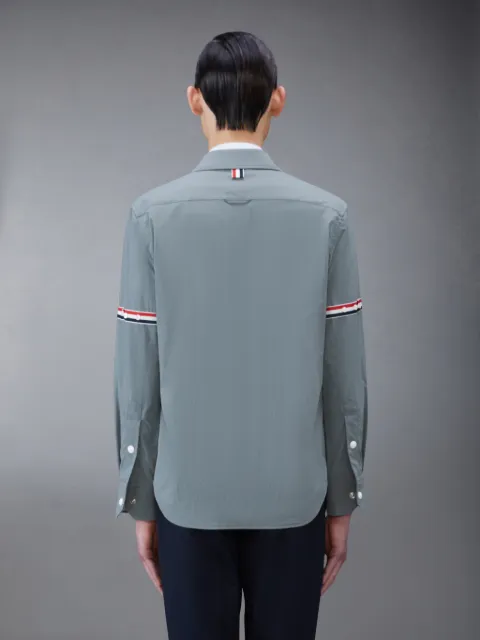 THOM BROWNE - Men 4 Bar Fitted Button Down Flannel Shirt