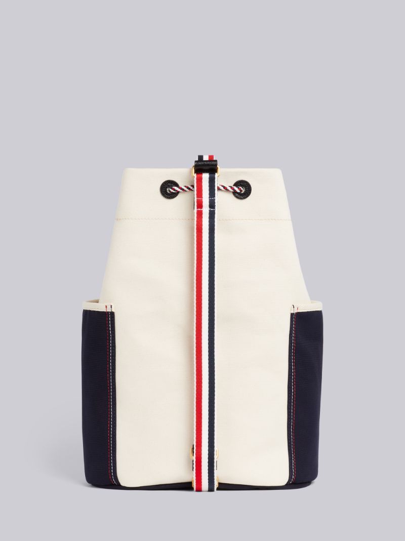 Off White Double Face Cotton Canvas Sailor Bag