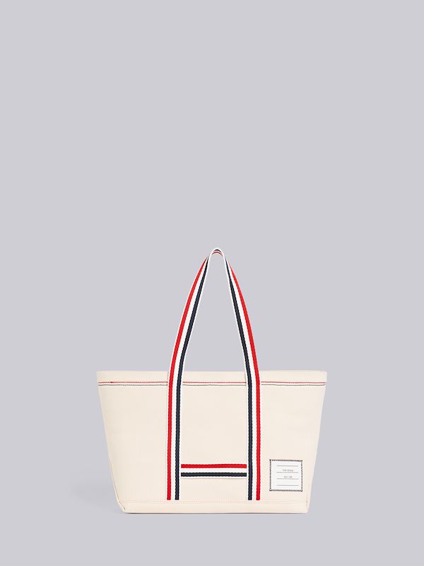 Off White Double Face Cotton Small Tool Tote Bag