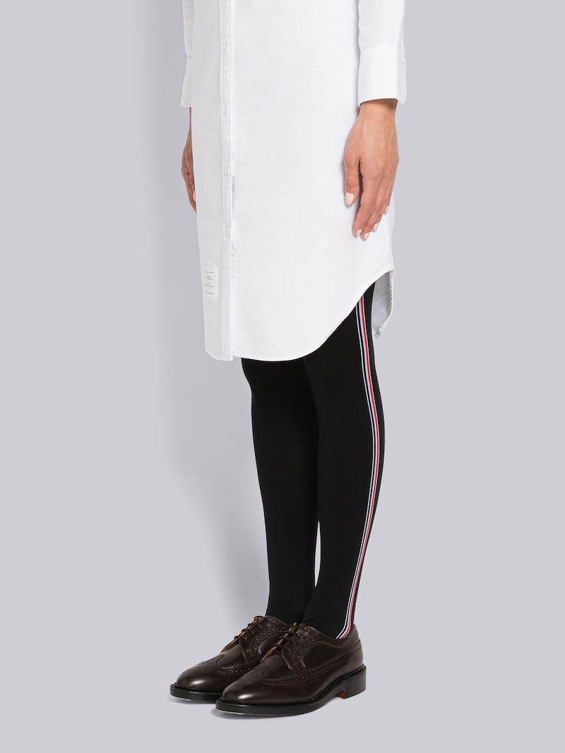 Opaque Nylon Side Stripe Tights