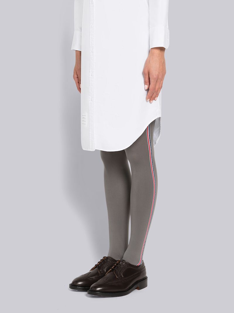 Opaque Nylon Side Stripe Tights