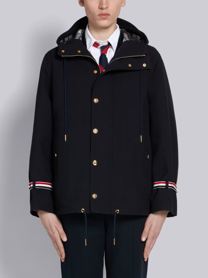 Oversized Tartan Check Wool Jacket | Thom Browne