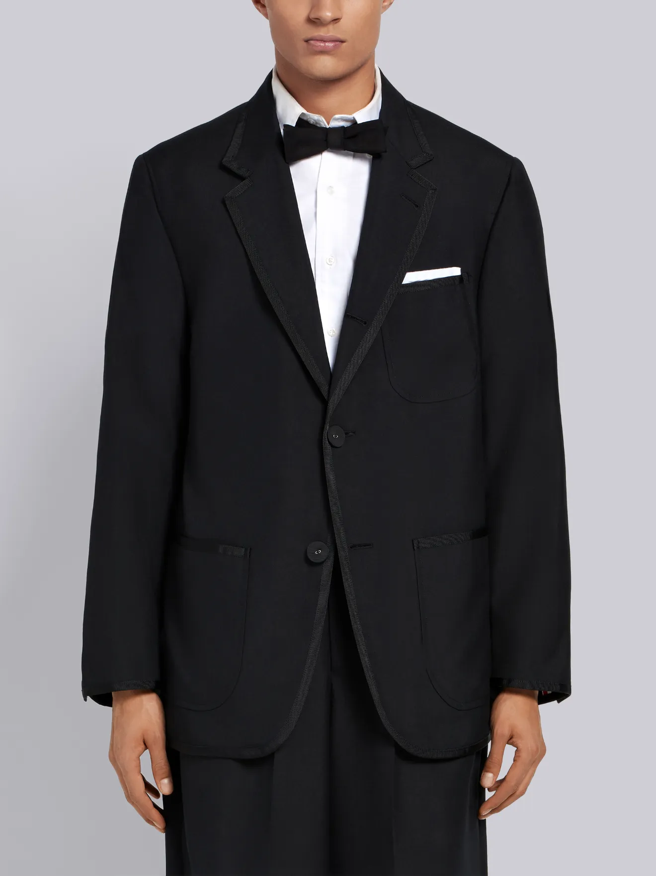 oversized tux school uniform jacket Thom Browne