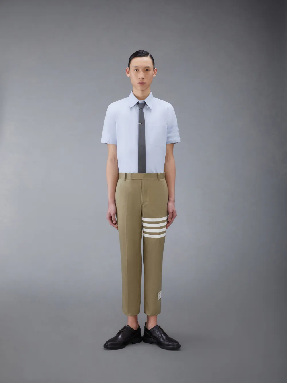 Oxford 4-Bar Short Sleeve Shirt | Thom Browne