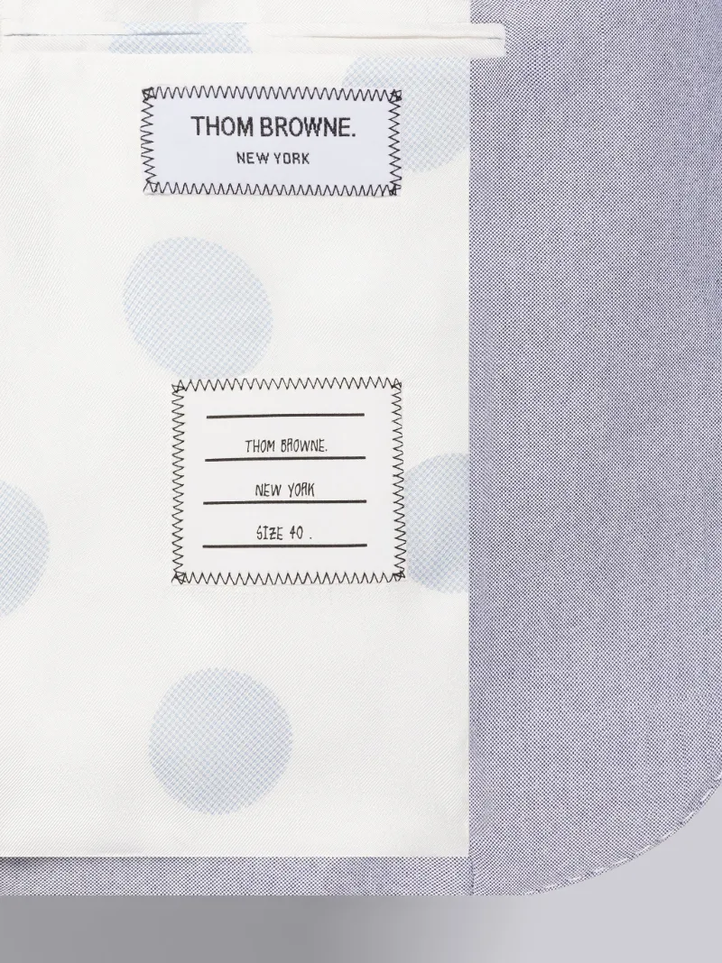 Oxford Roped Shoulder Sport Coat Thom Browne