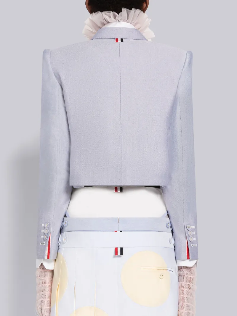 Oxford Roped Shoulder Sport Coat Thom Browne