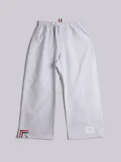Pajama Pant In Grey & White University Stripe Oxford