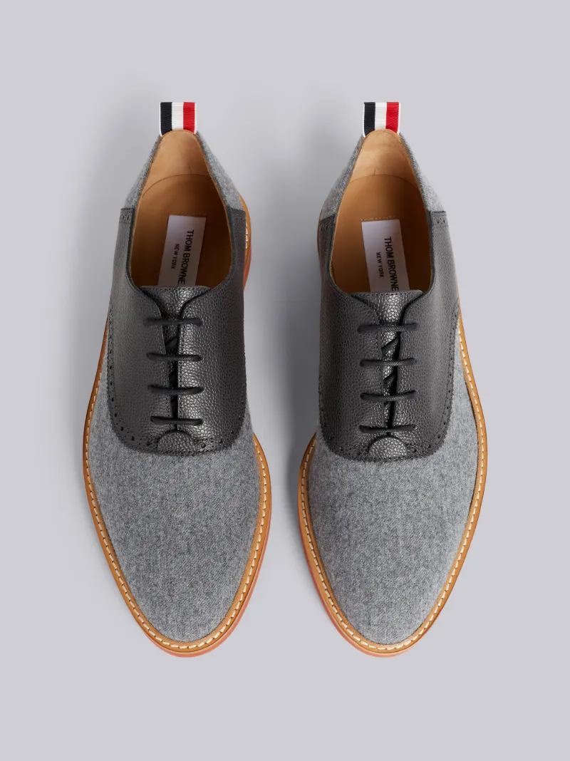 panelled Derby shoes