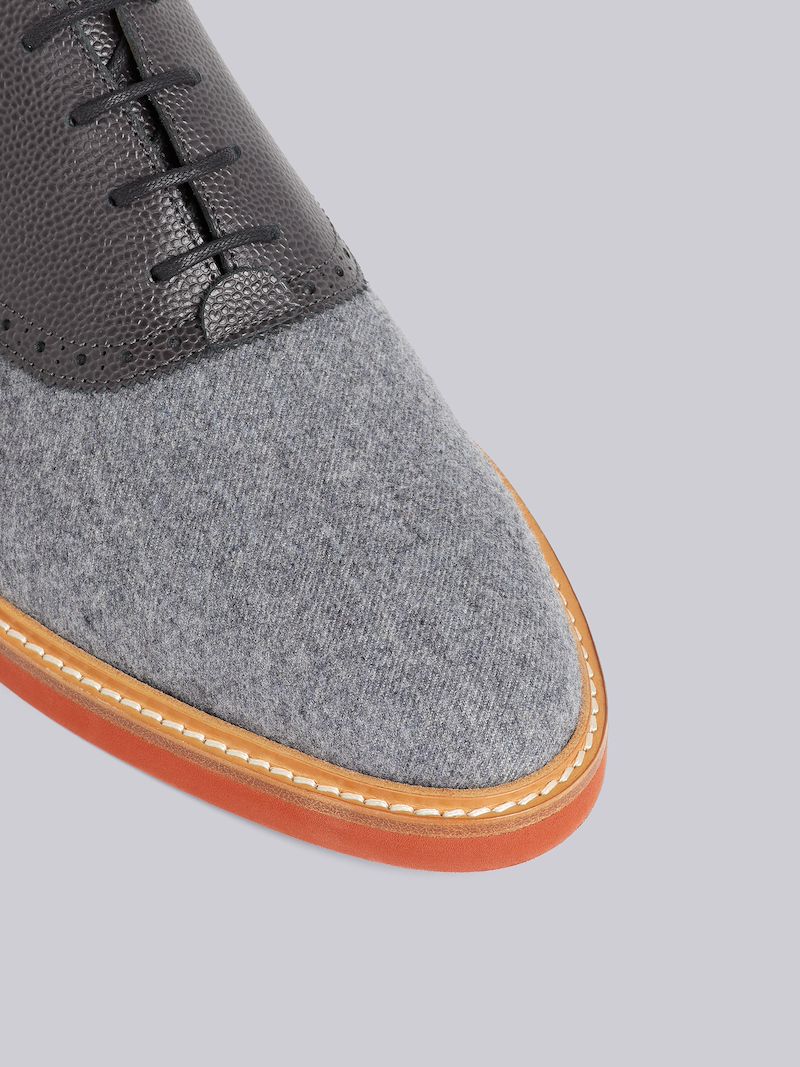 panelled Derby shoes