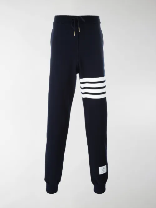 Thom Browne - Pantaloni felpati con logo