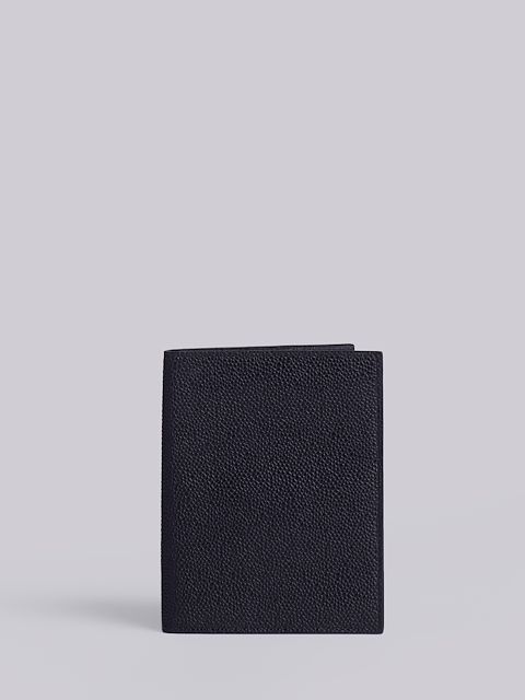 Pebble Grain Leather Lock Passport Holder | Thom Browne Official