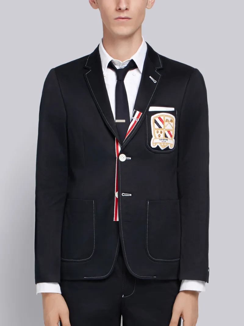 Patch Pocket Grosgrain Sport CoatThom Browne