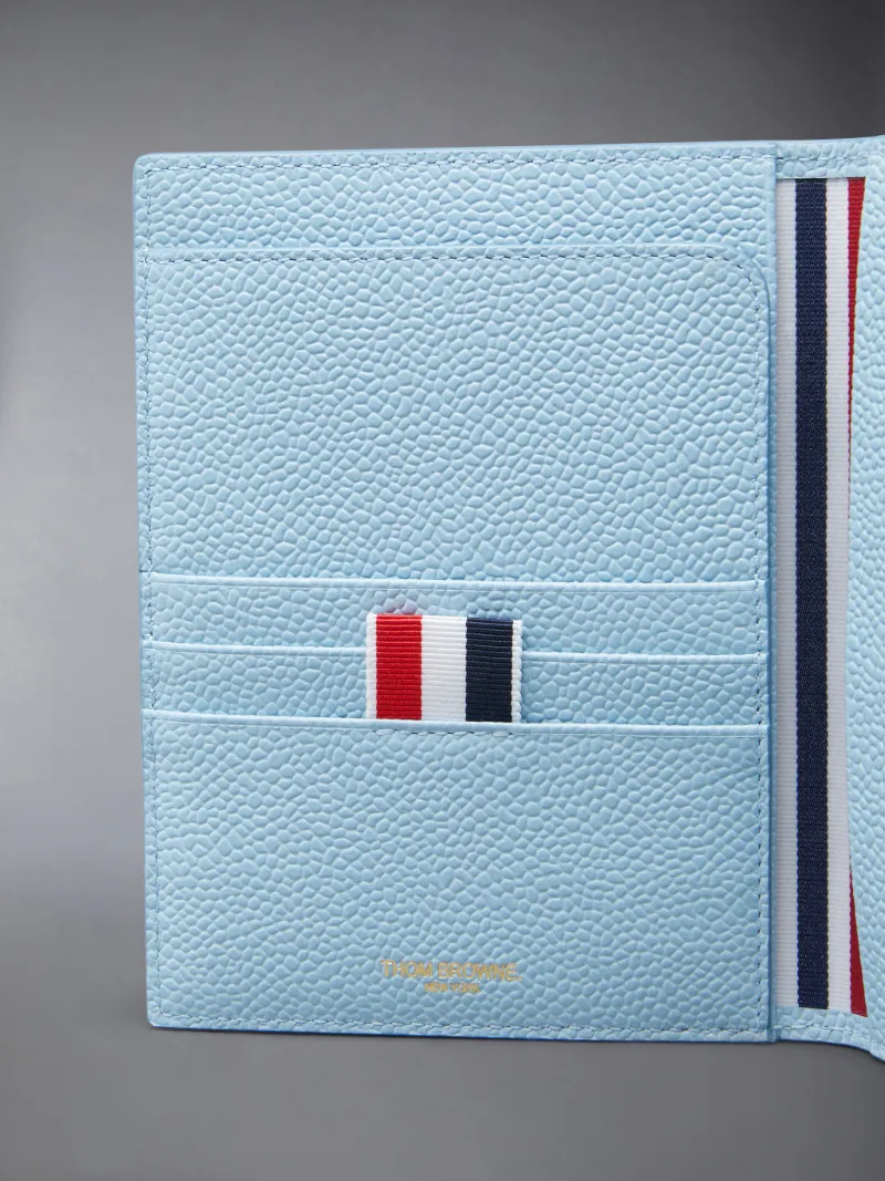 Pebble Grain 4-Bar Passport Holder | Thom Browne