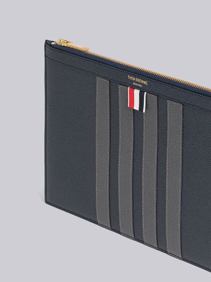 Pebble Grain Leather 4-Bar Small Document Holder
