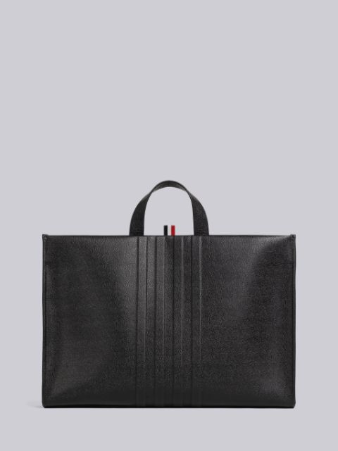 Thom Browne Hector Dog-Shaped Pebbled Leather Bag  Black duffle bag,  Leather duffle bag, Mens leather bag