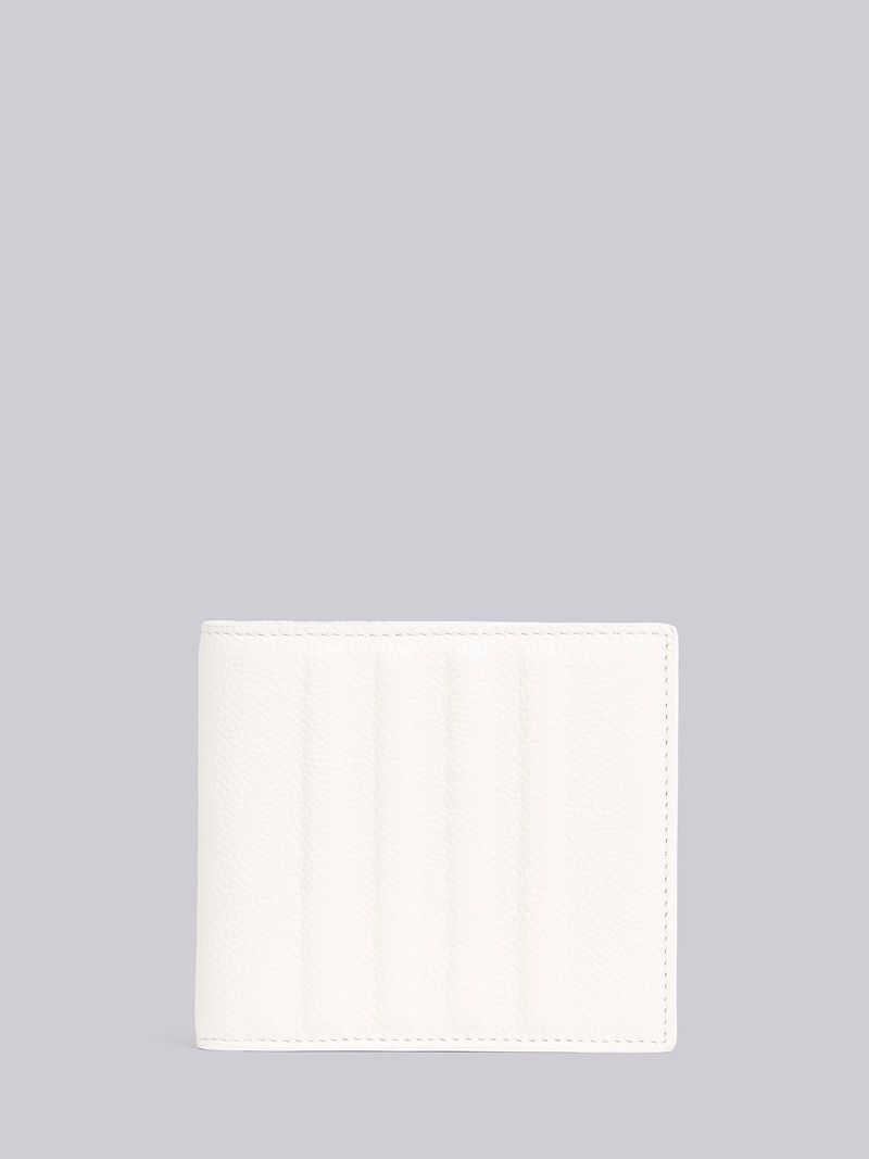 Pebble Grain Leather Debossed 4-Bar Billfold