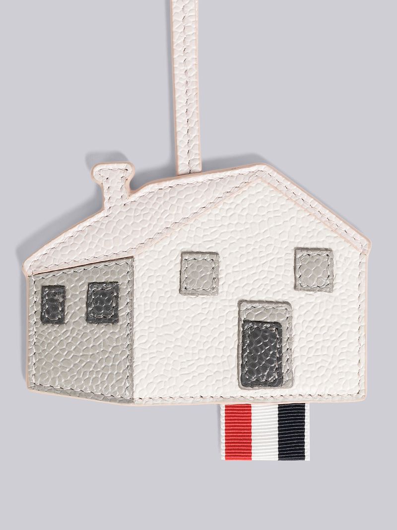 PEBBLE GRAIN LEATHER HOUSE CHARM