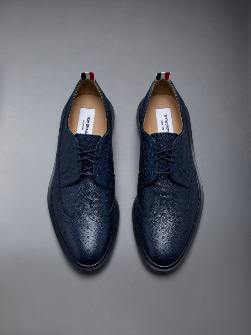 Pebble Grain Leather Longwing Brogue