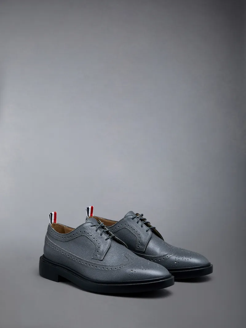 Pebble Grain Leather Longwing Brogue | Thom Browne