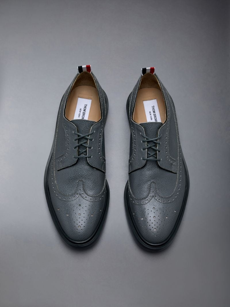 Pebble Grain Leather Longwing Brogue