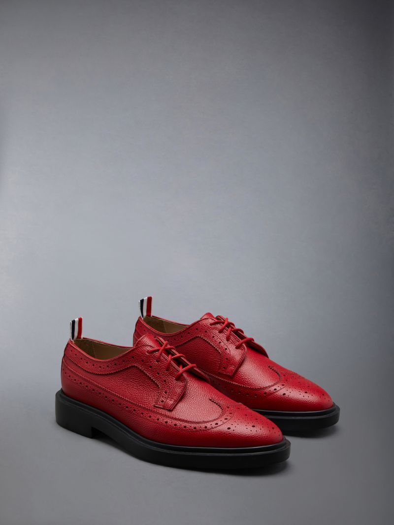 Pebble Grain Leather Longwing Brogue