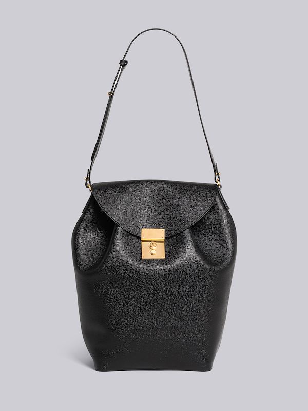 Pebble Grain Leather Mr. Thom Convertible Backpack