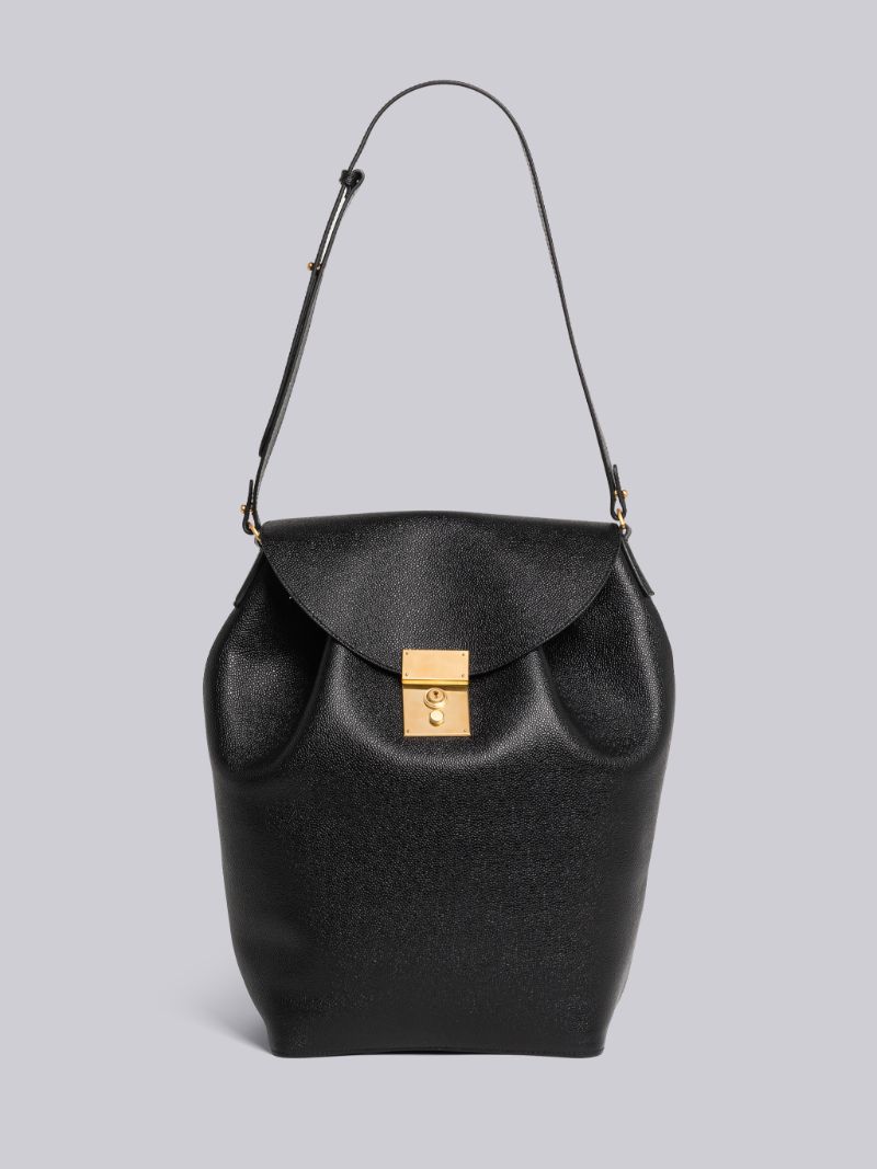 Bucket Backpack, Pebbled--black